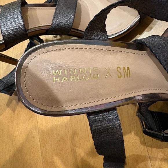 Steve Madden x Winnie Harlow Rum punch stiletto heel sandals 6.5 gray - Picture 9 of 9